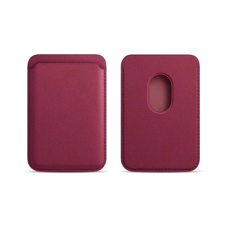 Magnetic Card Holder - PU Leather MagSafe iPhone Wallet in 21 Colours
