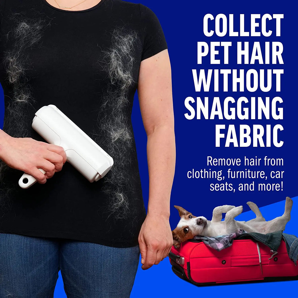 Pet Hair Remover Roller - Reusable Fur Remover for Sofas and Furniture