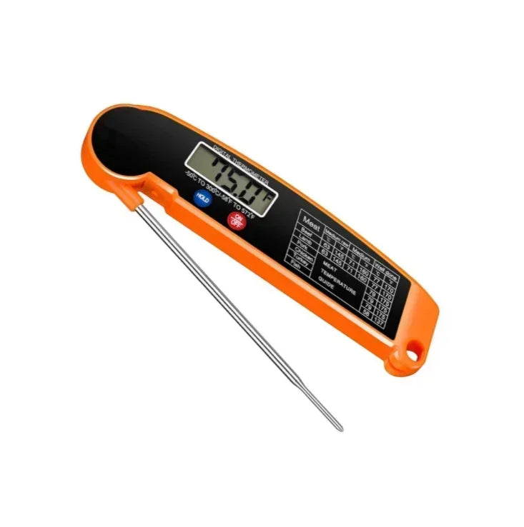 Instant Read Digital Meat Thermometer - Waterproof & Backlit for Grill, BBQ & Oven