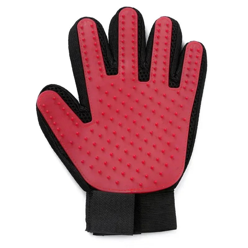 Pet Grooming Glove - Silicone Deshedding Brush and Massage Mitt for Dogs and Cats