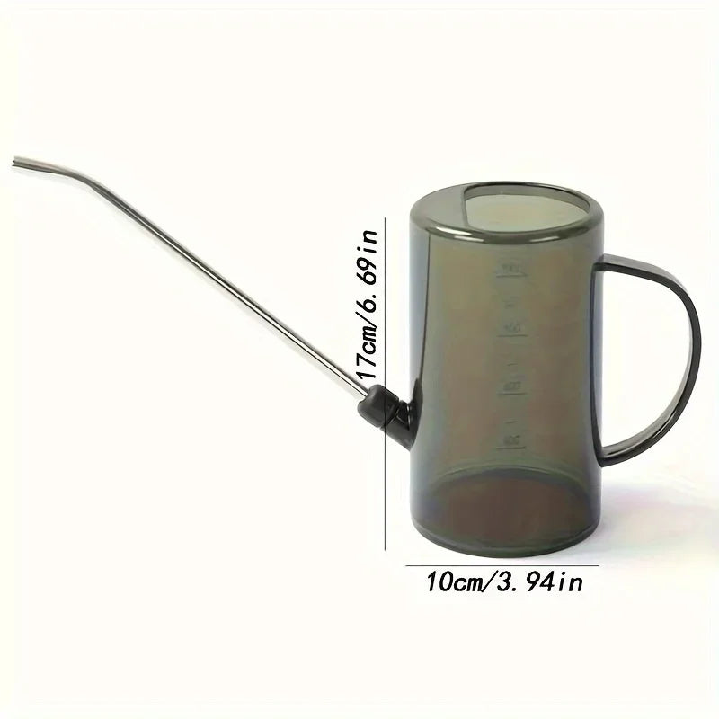 Long Spout Watering Can - Lightweight Plastic Watering Kettle for Indoor Plants