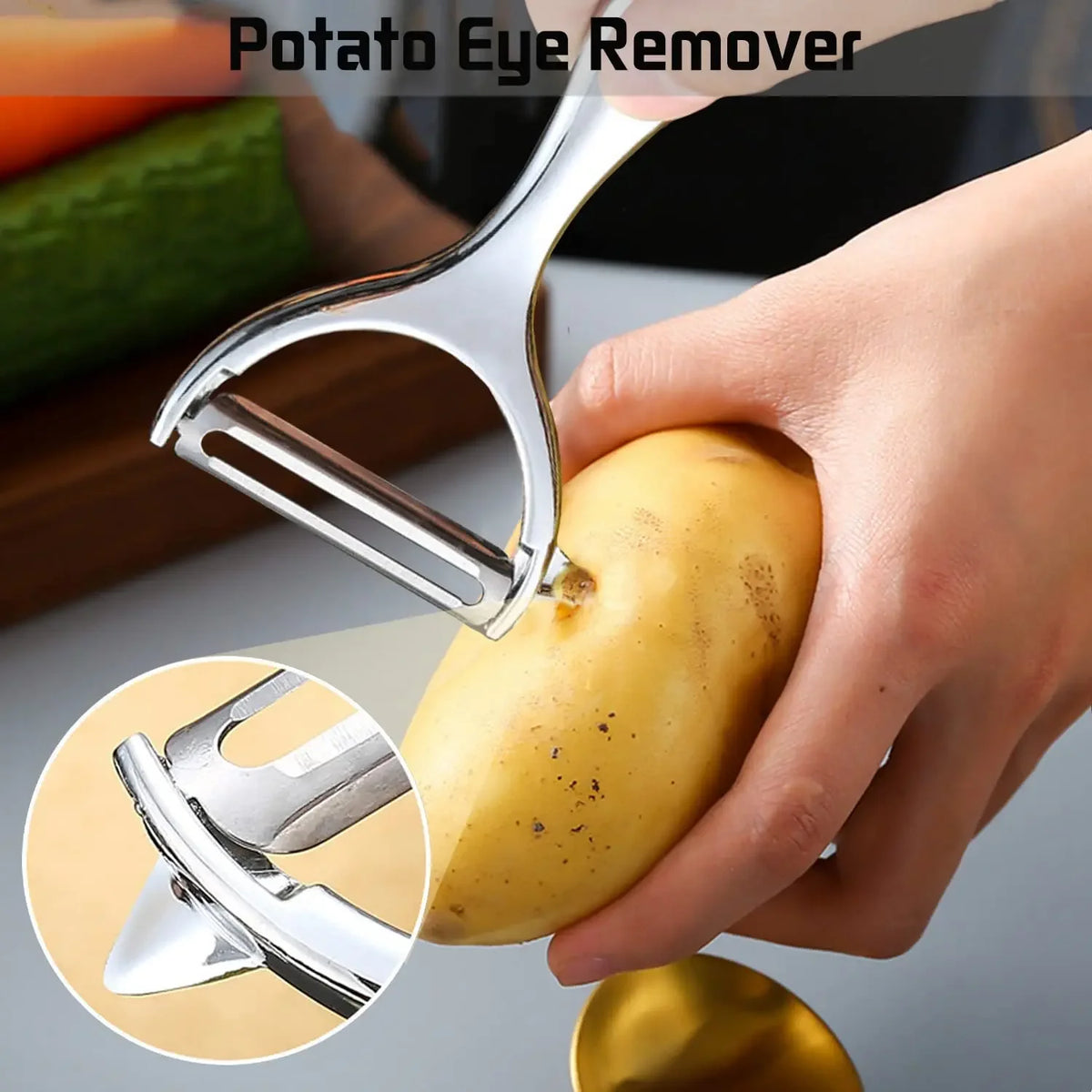 Stainless Steel Vegetable Peeler - Flat and Y-Shaped Multifunctional Peelers