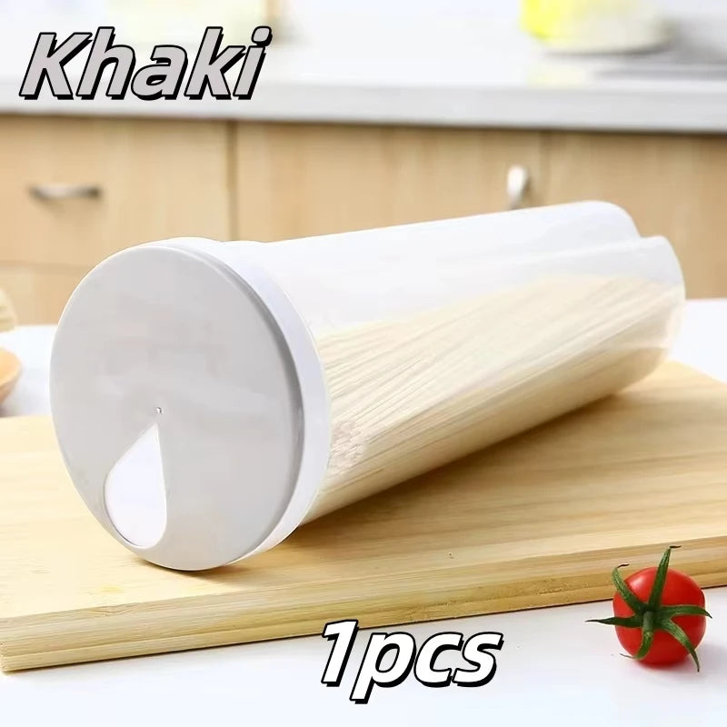 Airtight Pasta Storage Container - Sealed Divided Canister for Noodles and Dry Goods