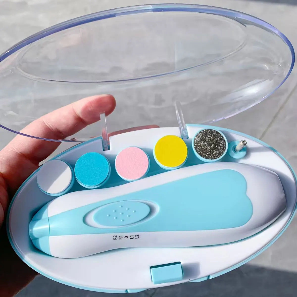 Electric Baby Nail Trimmer - Quiet Anti-Pinch Nail Grinder and File for Newborns and Toddlers