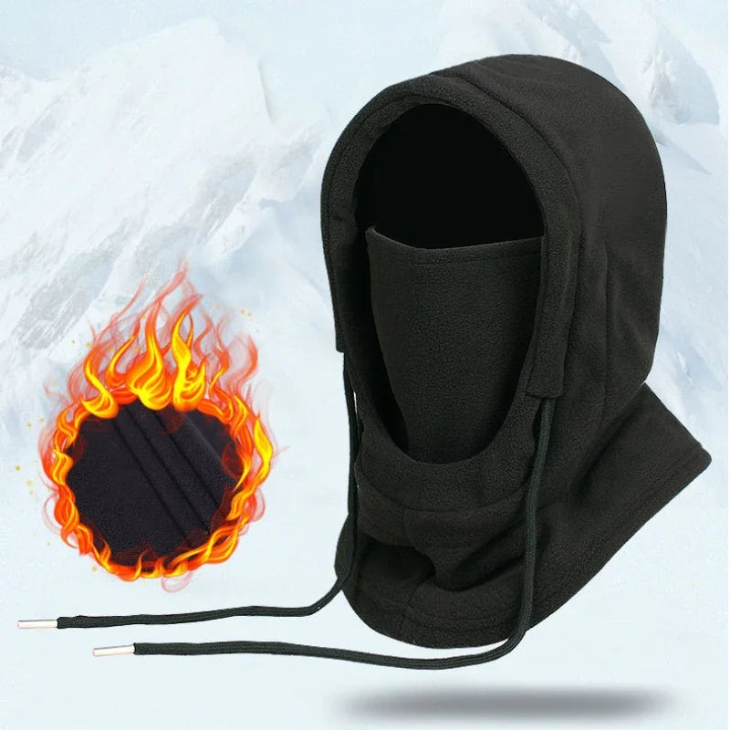 Warm Fleece Balaclava - Hooded Windproof Face Mask and Neck Warmer