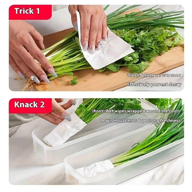 Refrigerator Organiser Boxes - Transparent Fridge Storage Bins, 1 to 4 Pack