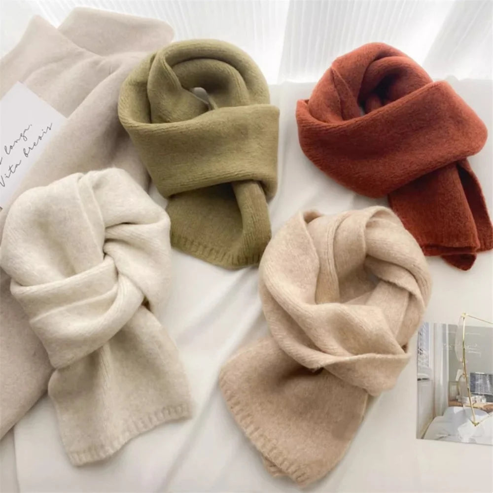 Cashmere Scarf - Thermal Solid Colour Winter Wrap in 23 Shades