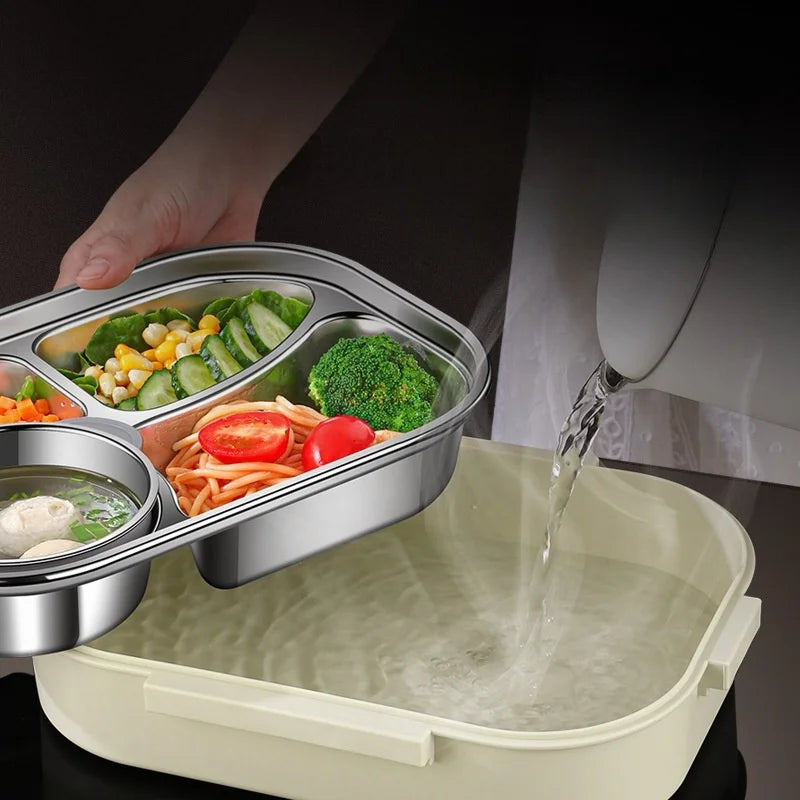 Stainless Steel Insulated Lunch Box - 1000ml, 1500ml & 2000ml Sizes