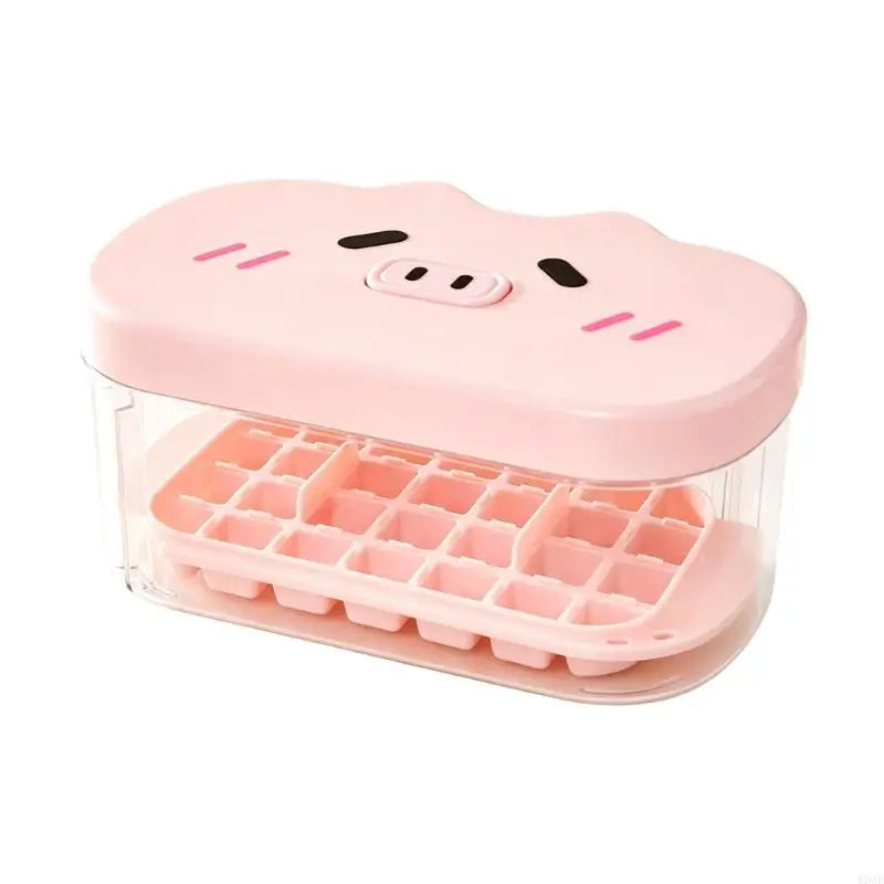 Clicking Ice Cube Tray - Easy Release Square Ice Maker for Cocktails