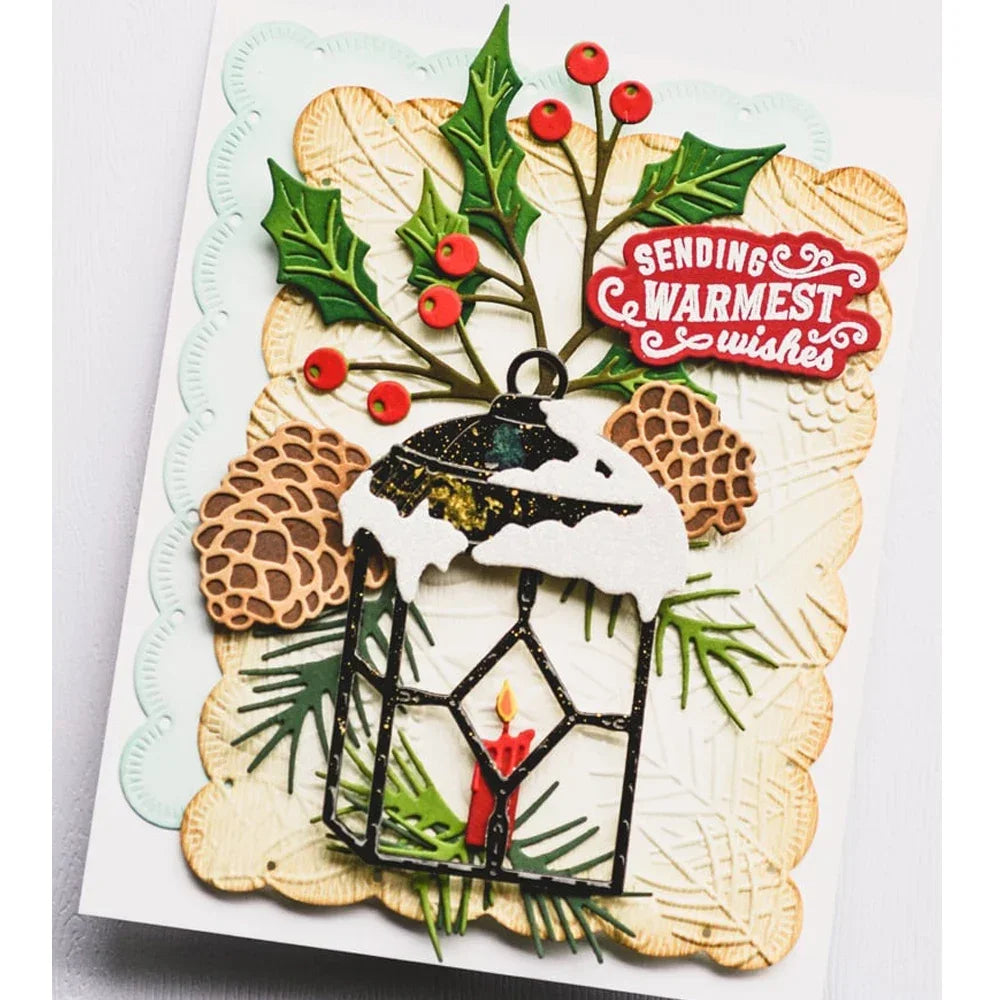 Metal Cutting Dies - Pinecone, Christmas Tree and Gingerbread Craft Shapes