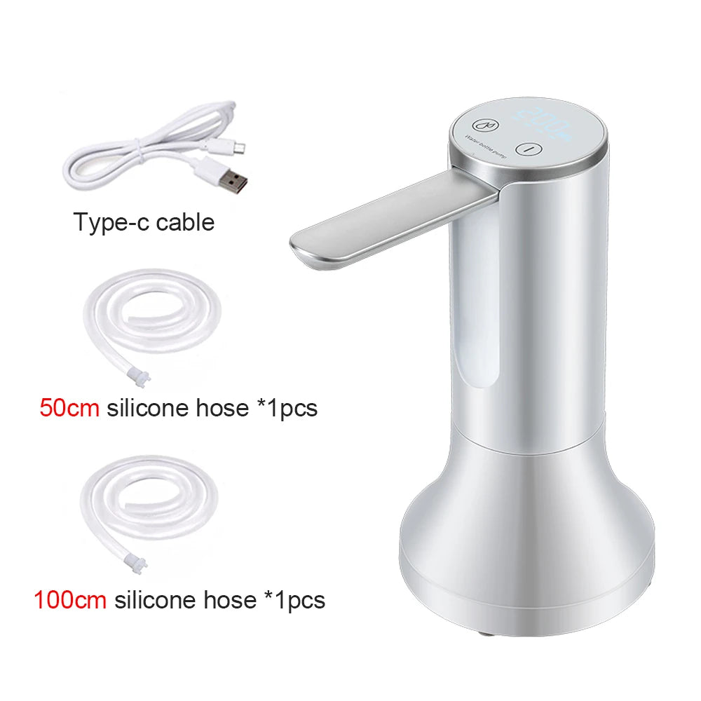 Electric Water Bottle Pump - Rechargeable Dispenser for 19L Gallon Bottles