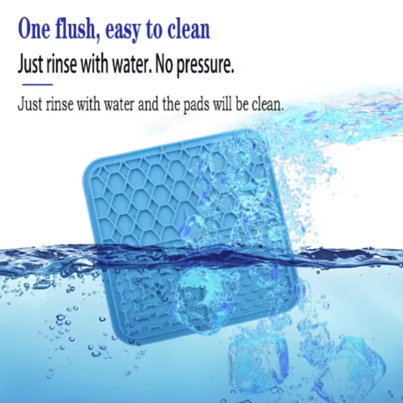 Pet Lick Mat - Silicone Suction Slow Feeder for Dog Bathing and Training