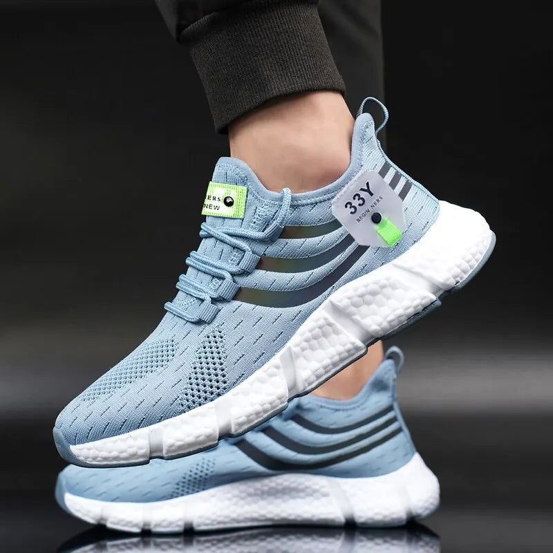 Mens Casual Sport Shoes - Breathable Lightweight Trainers in Sizes 37-46
