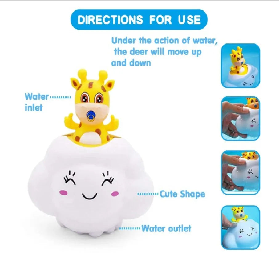 Baby Bath Toy - Pig and Deer Water Play Toys for Toddler Bath Time