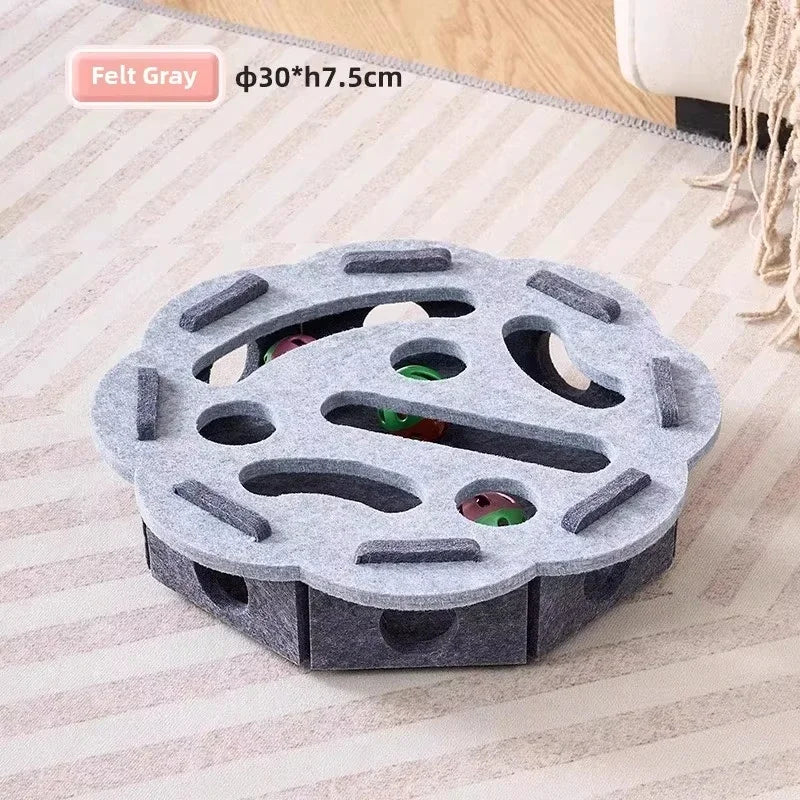 Cat Puzzle Toy - Felt Interactive Puzzle Board for Indoor Cats in 6 Designs