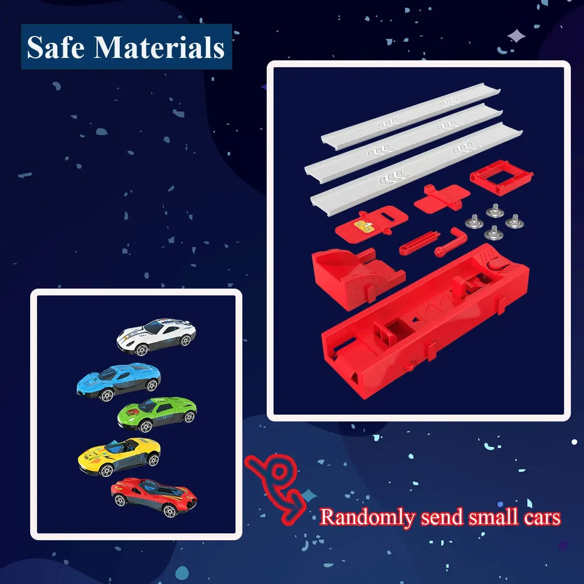 Racing Track Toy - One or Two Lane Car Track Set for Kids and Gifting
