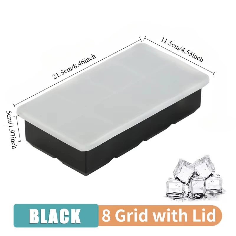 Silicone Ice Cube Molds - Sphere, Skull & Grid Trays for Whiskey & Cocktails