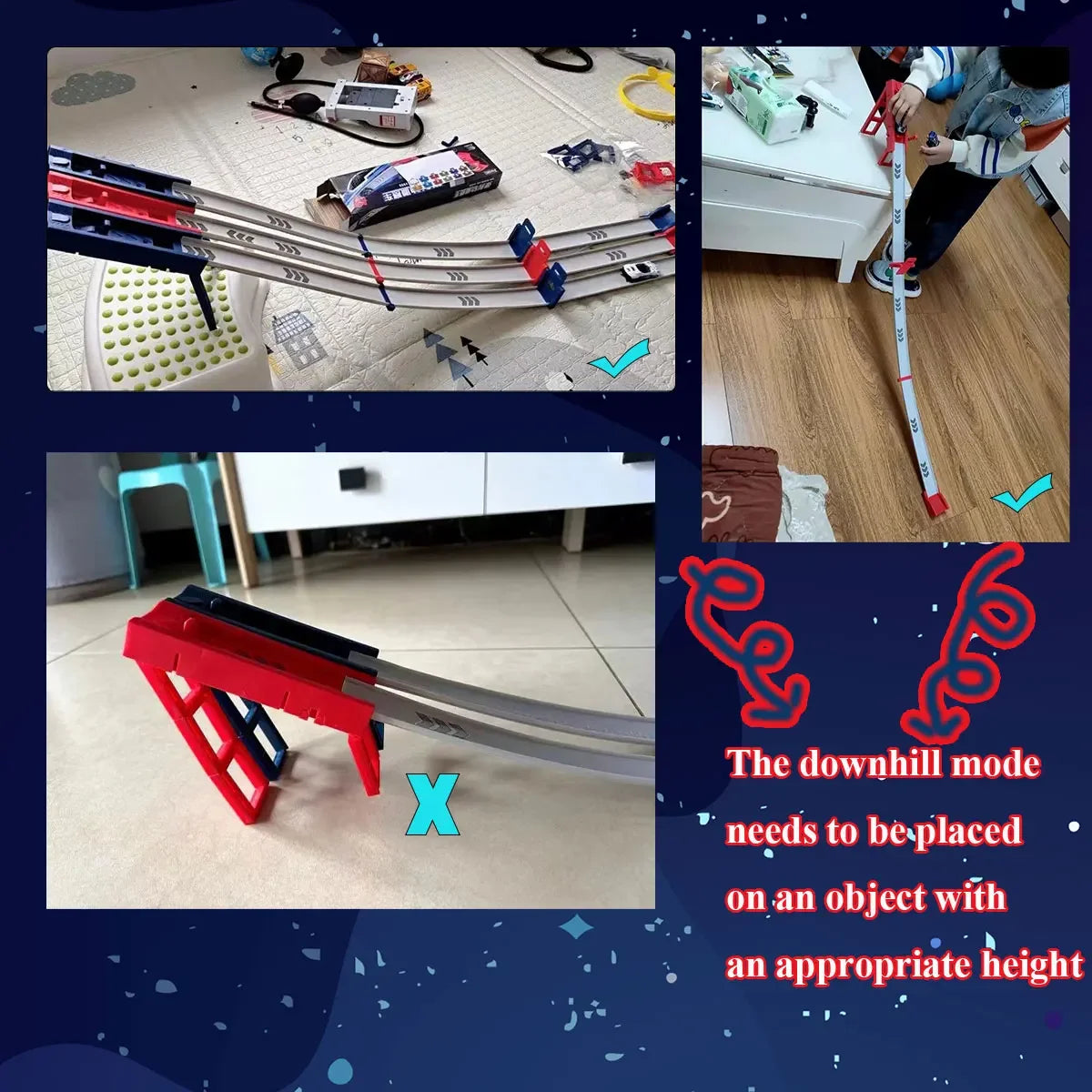 Racing Track Toy - One or Two Lane Car Track Set for Kids and Gifting
