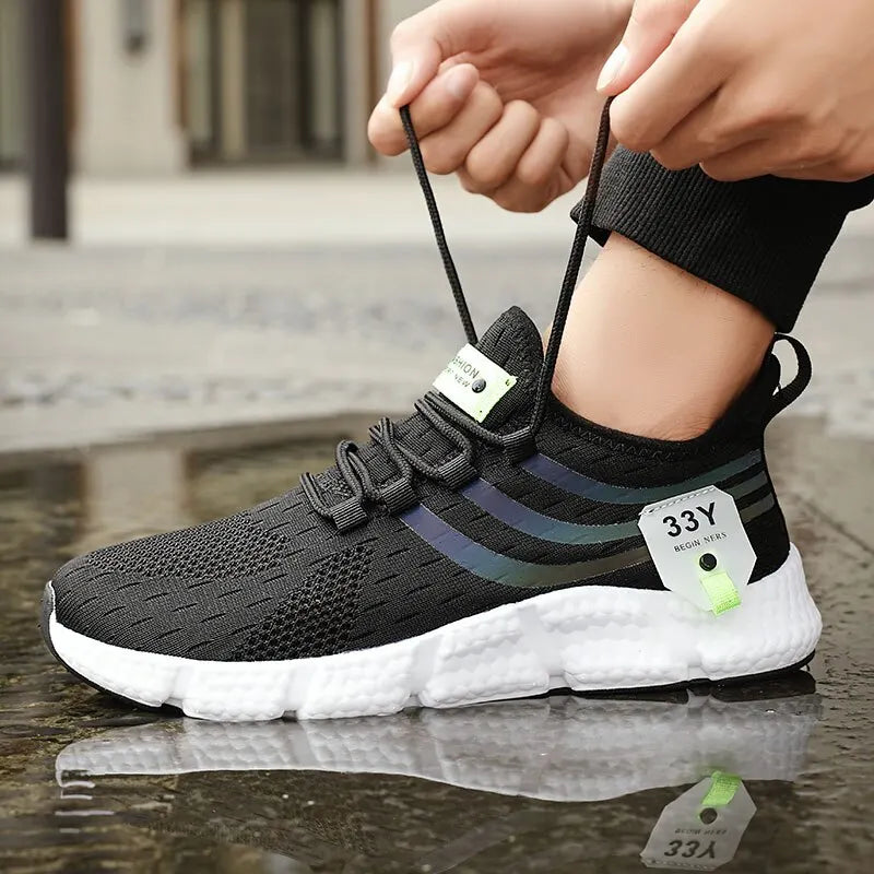 Mens Casual Sport Shoes - Breathable Lightweight Trainers in Sizes 37-46