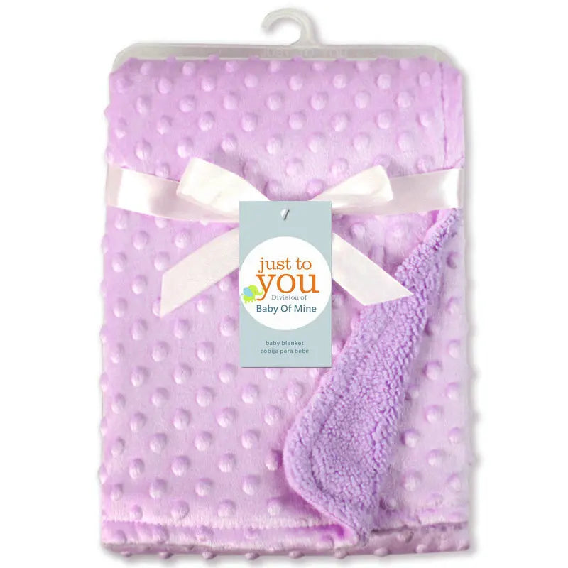 Baby Swaddle Blanket - Soft Fleece Thermal Wrap for Newborns, 100 x 70cm Stroller Cover