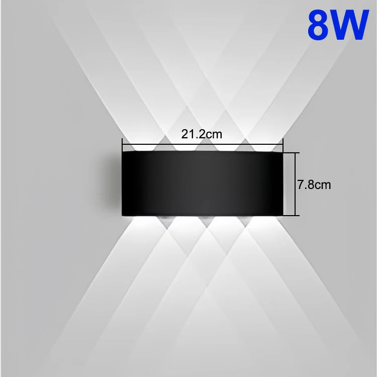 Up and Down LED Wall Lamp - Waterproof Light in Warm or Cool White