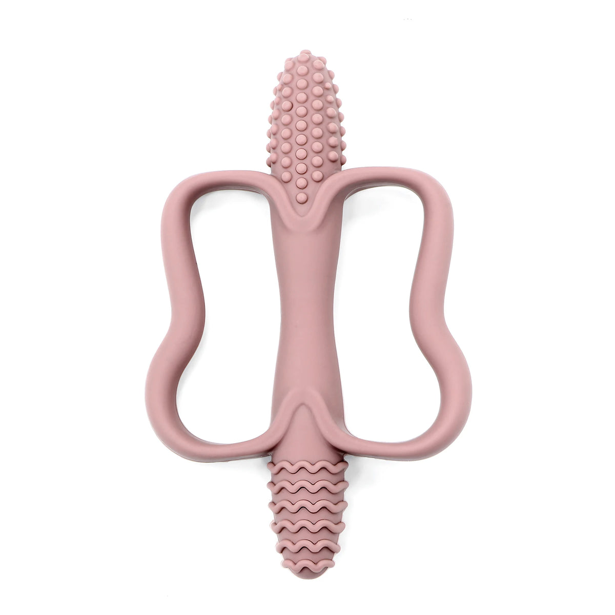 Silicone Teething Stick - Corn Shaped Baby Teether with Handle, 6 Colours
