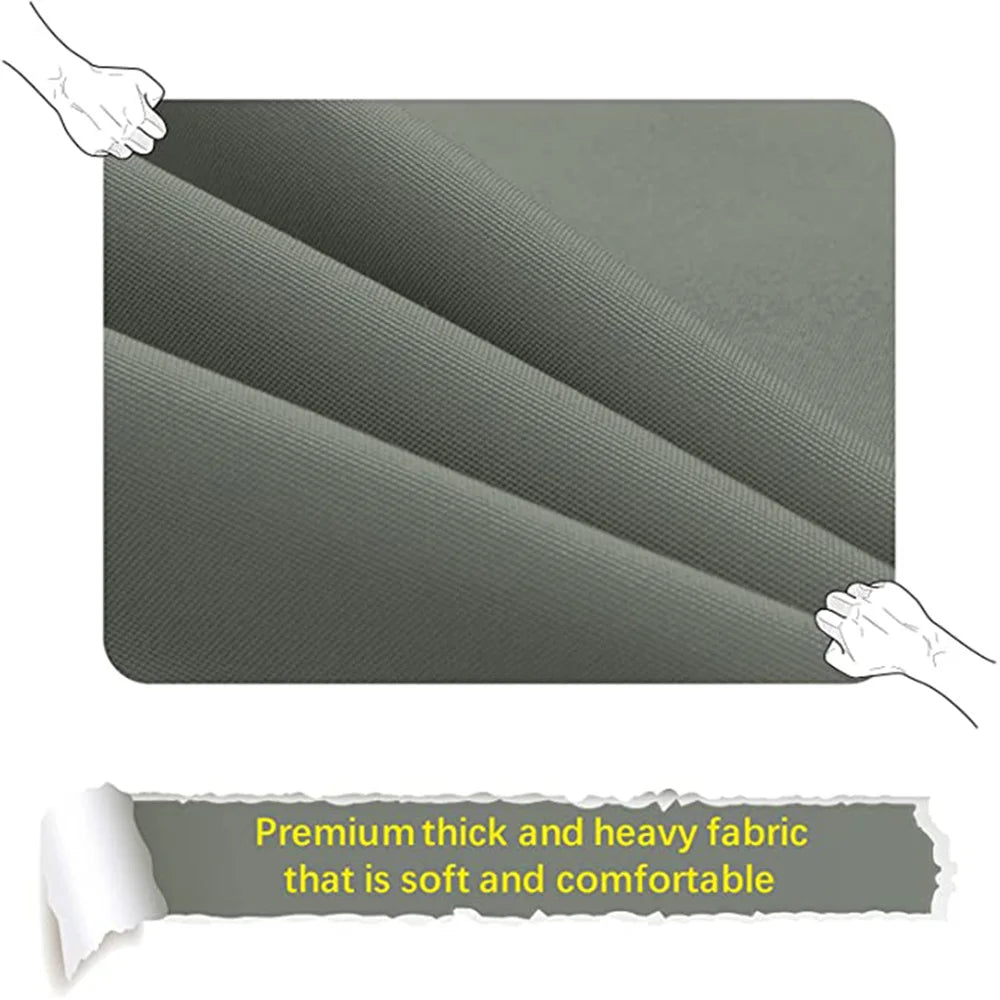 Patio Chair Cushion Covers - Water-Resistant Replacement Slipcovers in 10 Sizes