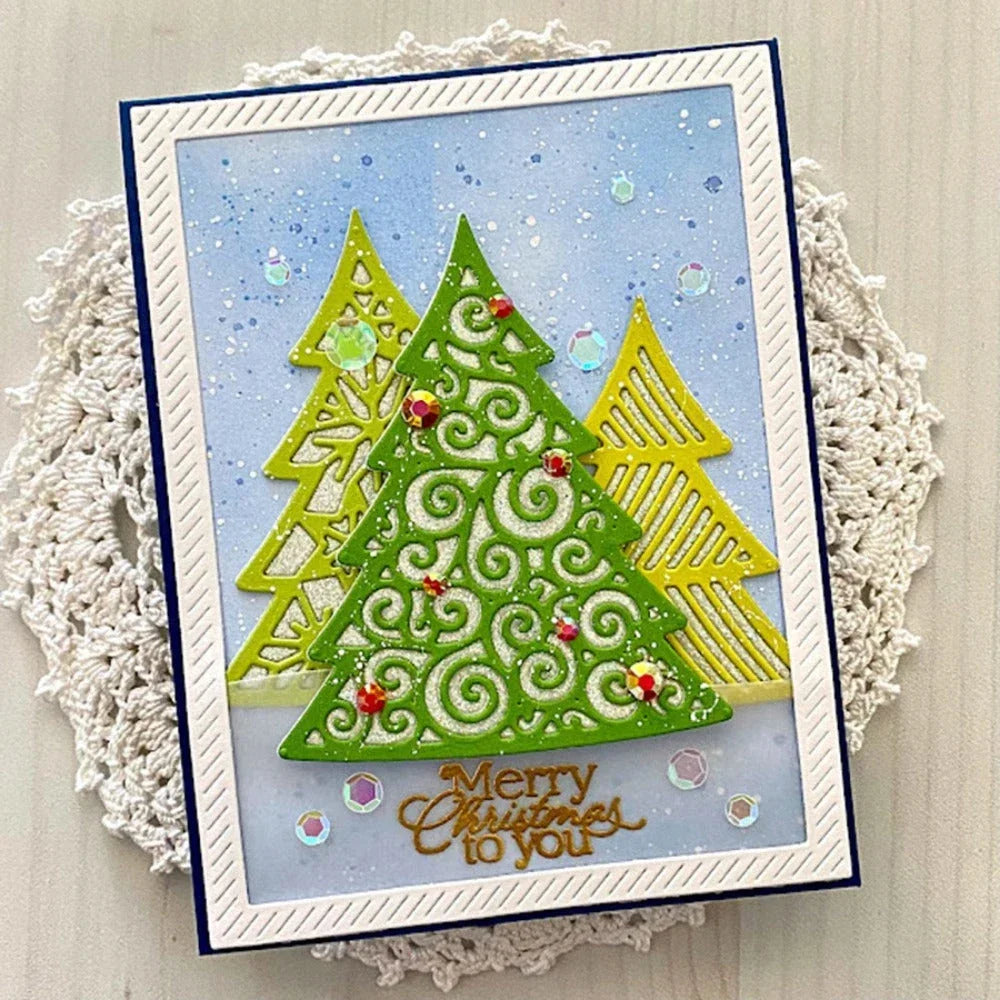 Metal Cutting Dies - Pinecone, Christmas Tree and Gingerbread Craft Shapes