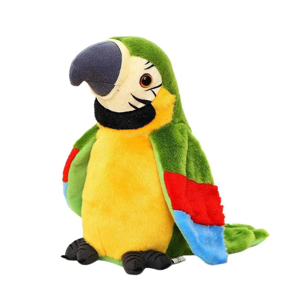 Talking Parrot Toy - 22cm Plush Repeating Parrot Gift for Kids
