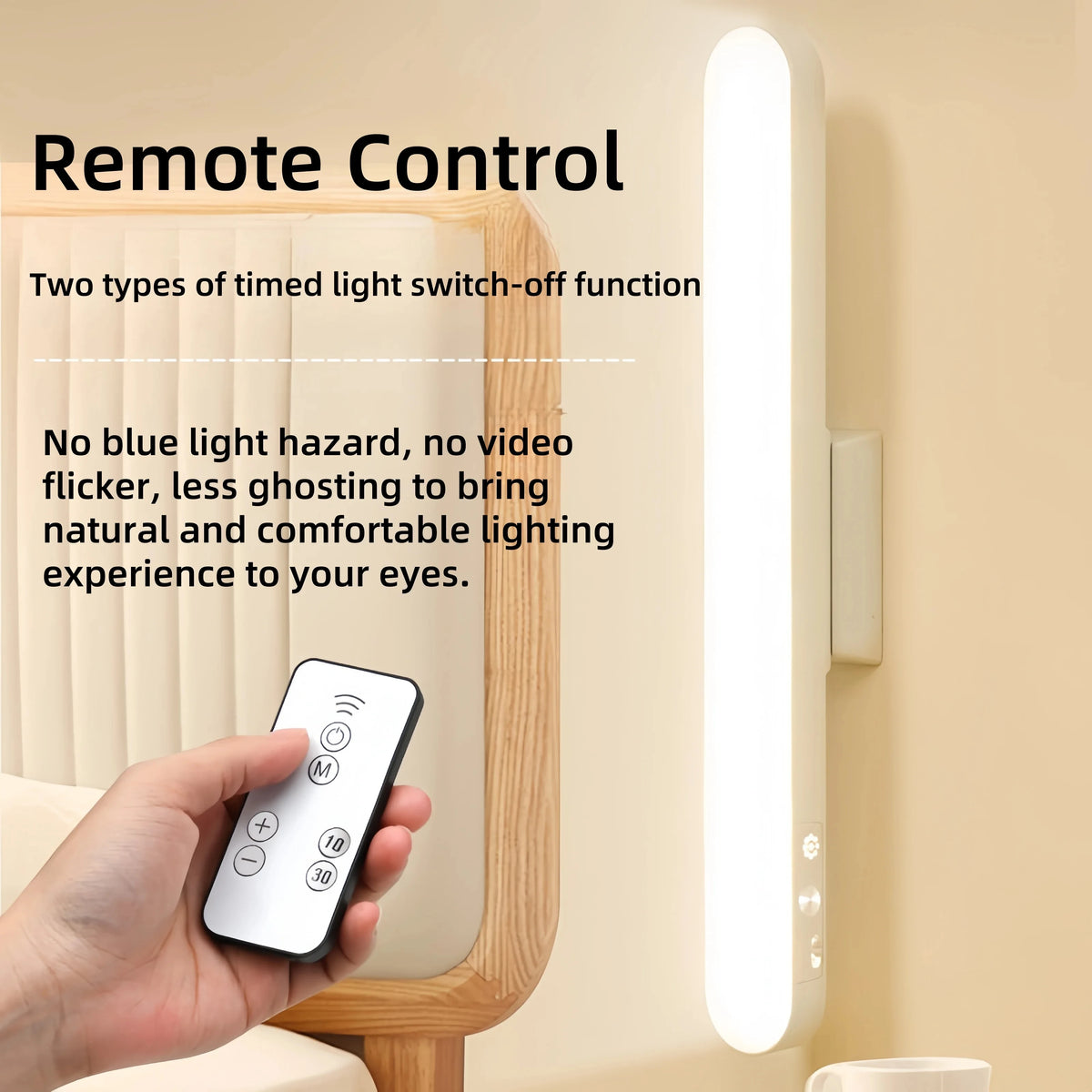 LED Table Lamp - Rechargeable Magnetic Dimmable Desk Light, 3 Colours
