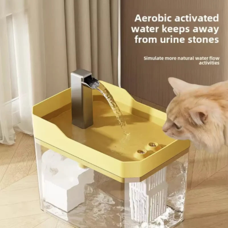 Cat Water Fountain - Automatic USB Pet Drinking Fountain with Filter for Cats and Dogs