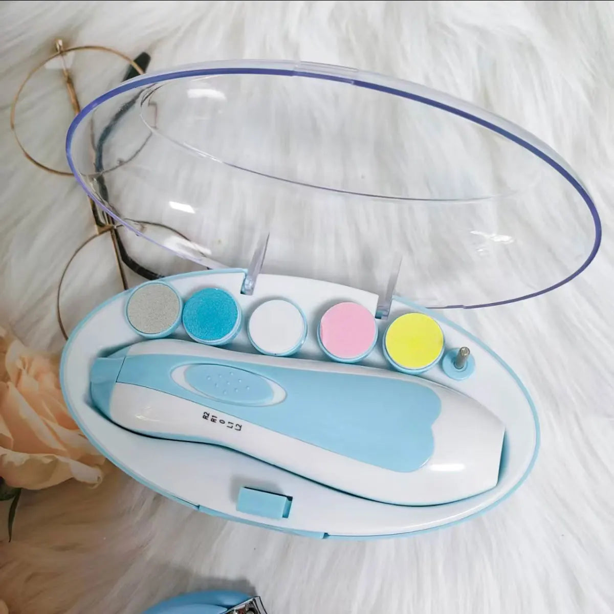Electric Baby Nail Trimmer - Quiet Anti-Pinch Nail Grinder and File for Newborns and Toddlers