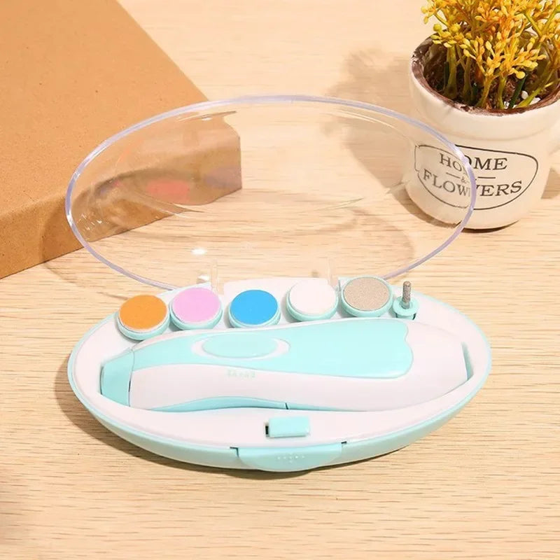 Electric Baby Nail Trimmer - Quiet Anti-Pinch Nail Grinder and File for Newborns and Toddlers