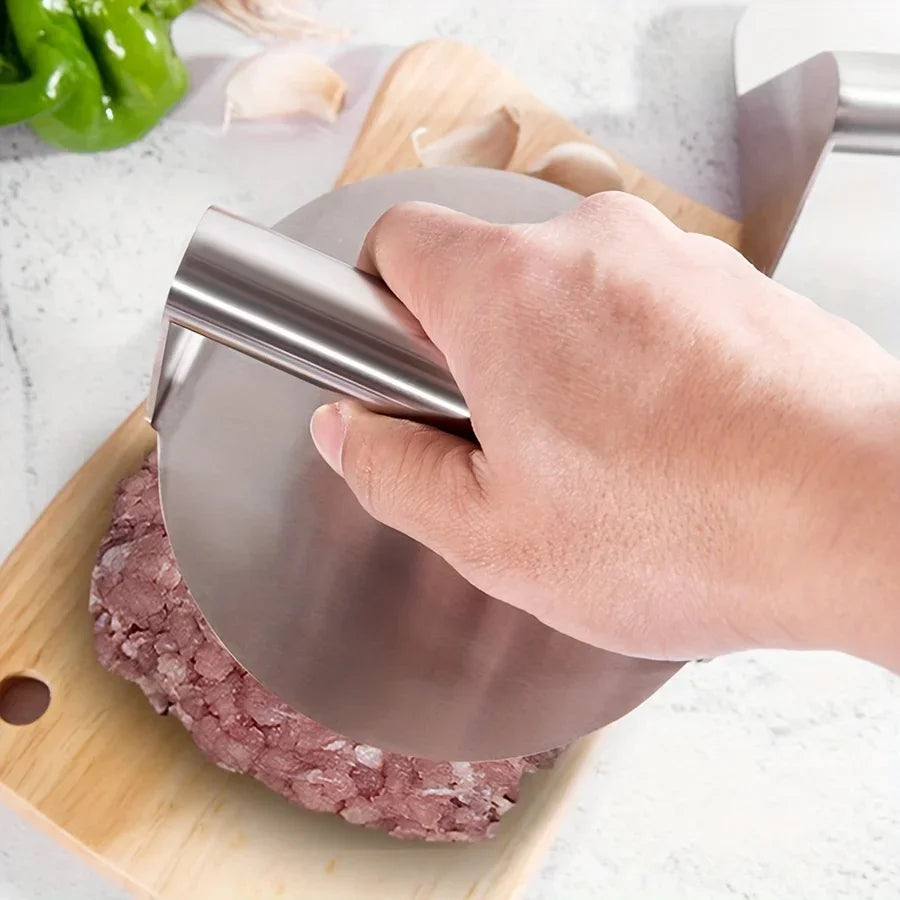 Stainless Steel Burger Press - Smash Patty Masher for Grill, Griddle and Cast Iron Pan