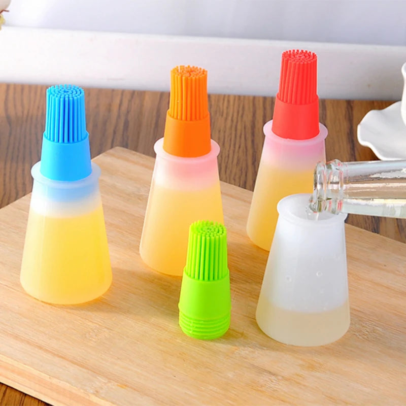 Silicone Basting Brush - Heat Resistant Pastry & BBQ Oil Brush