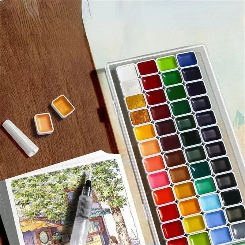 Artist Watercolour Paint Set - Professional Palettes from 24 to 180 Colours