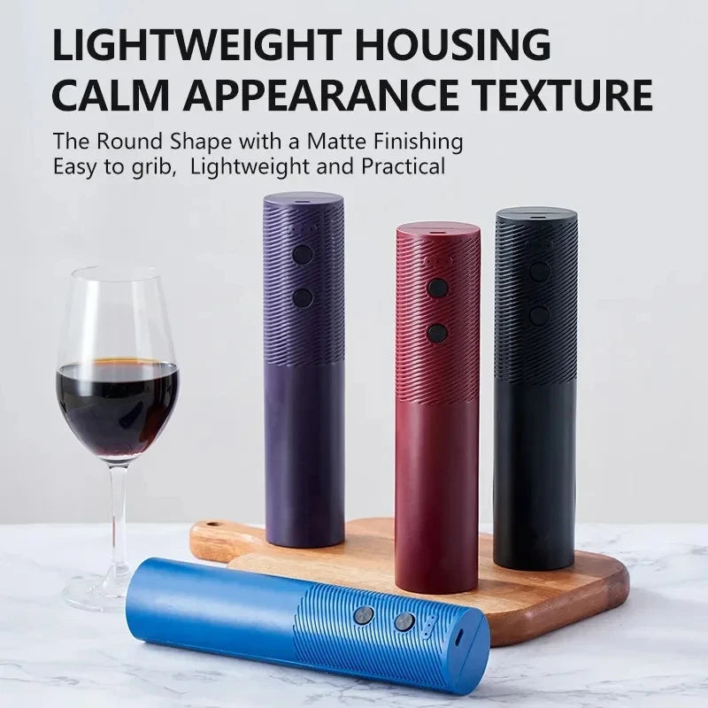 Electric Wine Bottle Opener - Rechargeable Automatic Corkscrew for Home Bars
