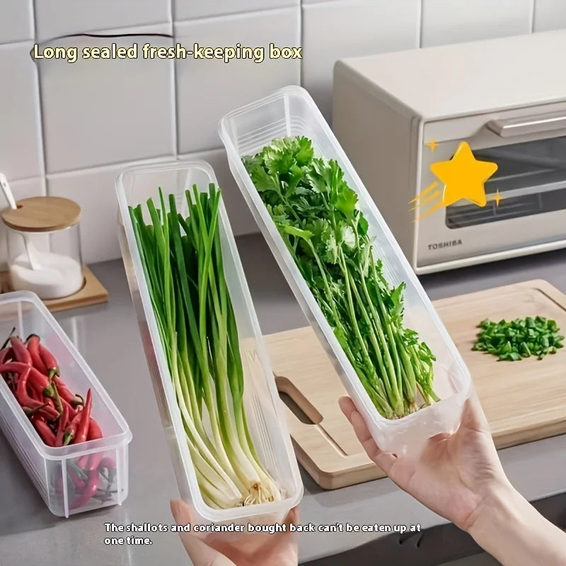 Refrigerator Organiser Boxes - Transparent Fridge Storage Bins, 1 to 4 Pack