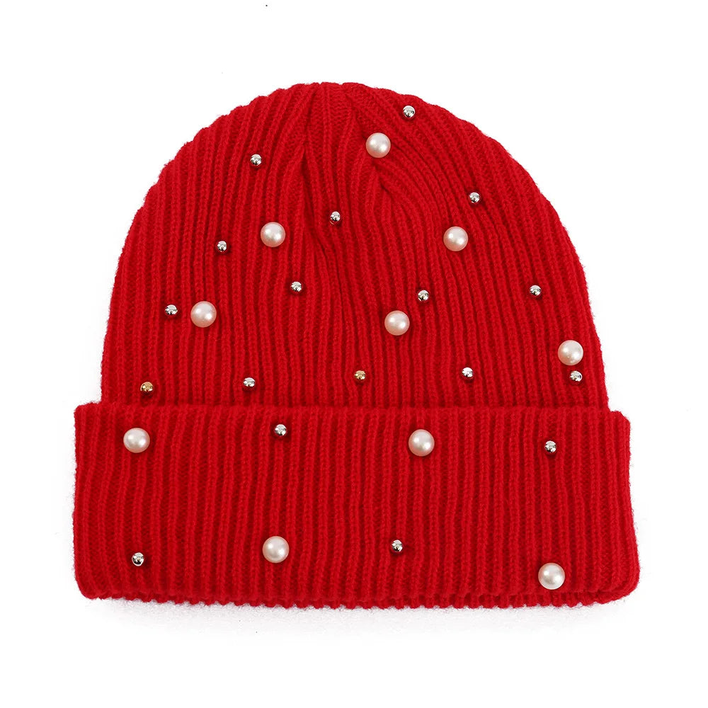 Women's Soft Knit Beanie Hat - Warm One-Size 55-60cm Cap in 13 Colours