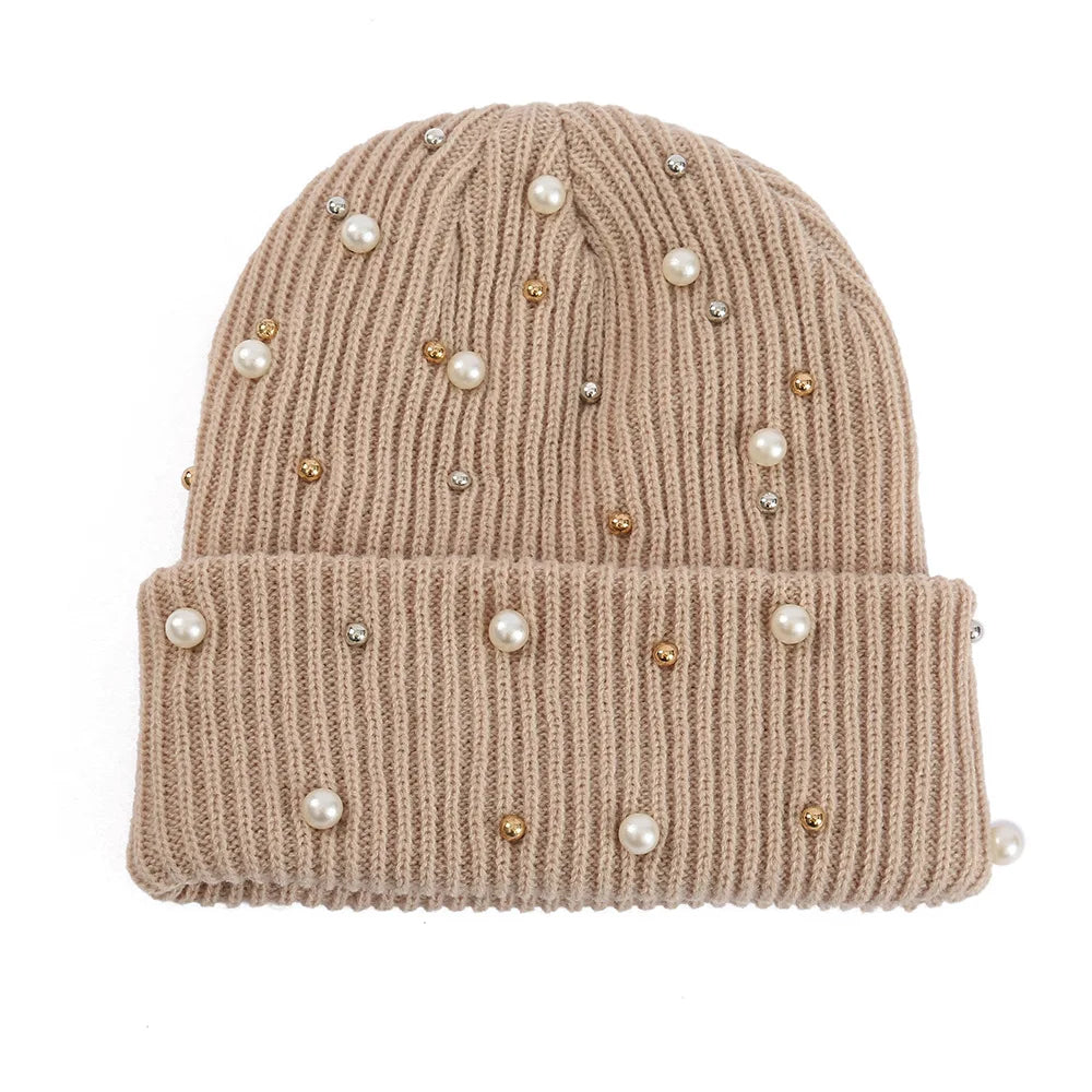 Women's Soft Knit Beanie Hat - Warm One-Size 55-60cm Cap in 13 Colours