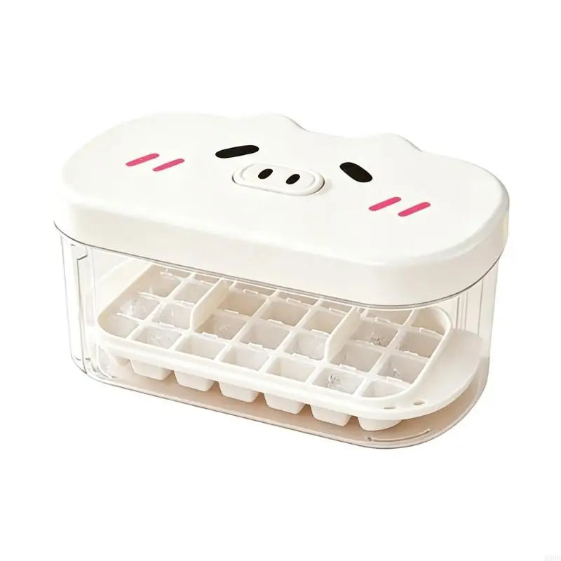 Clicking Ice Cube Tray - Easy Release Square Ice Maker for Cocktails