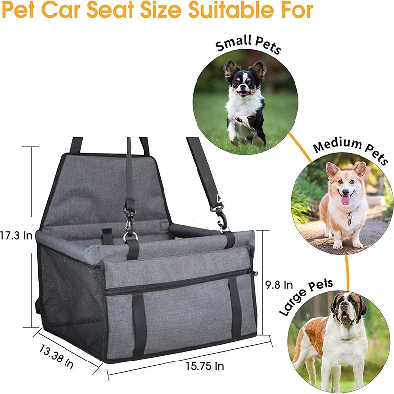 Dog Car Seat Cover - Foldable Travel Seat Protector in Nine Colour Options