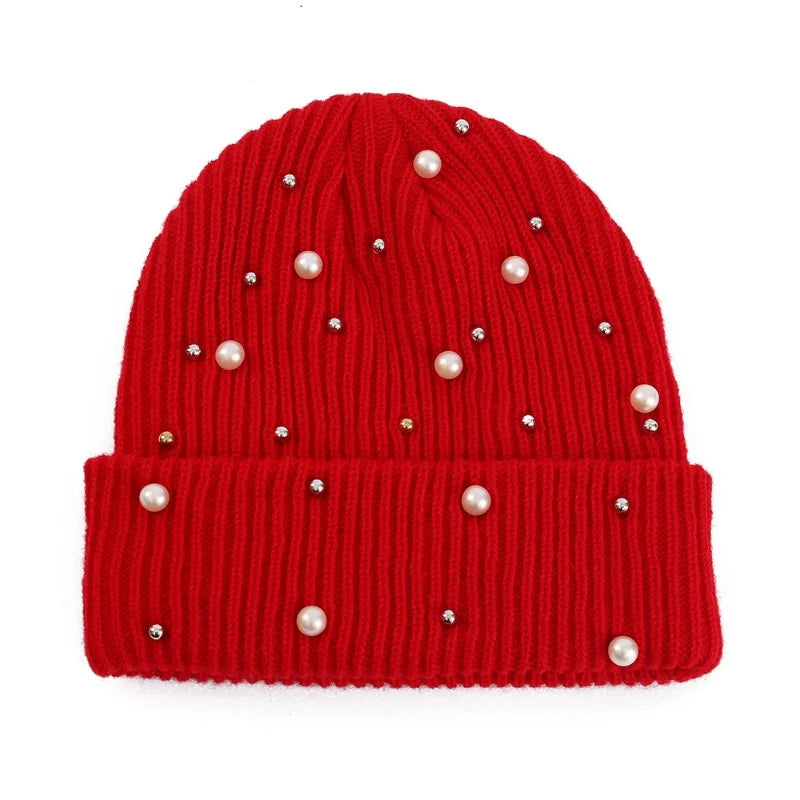 Women's Soft Knit Beanie Hat - Warm One-Size 55-60cm Cap in 13 Colours