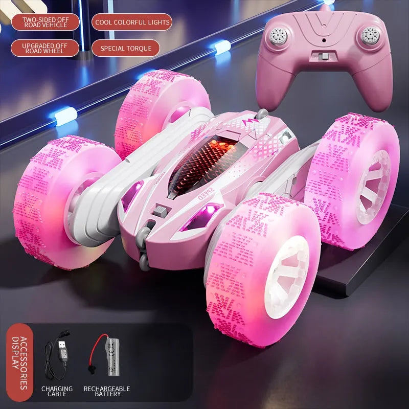 RC Stunt Car - Double-Sided Remote Control Car for Kids in 5 Colours