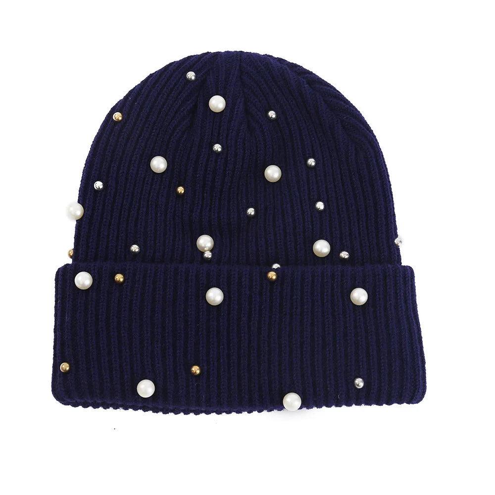 Women's Soft Knit Beanie Hat - Warm One-Size 55-60cm Cap in 13 Colours