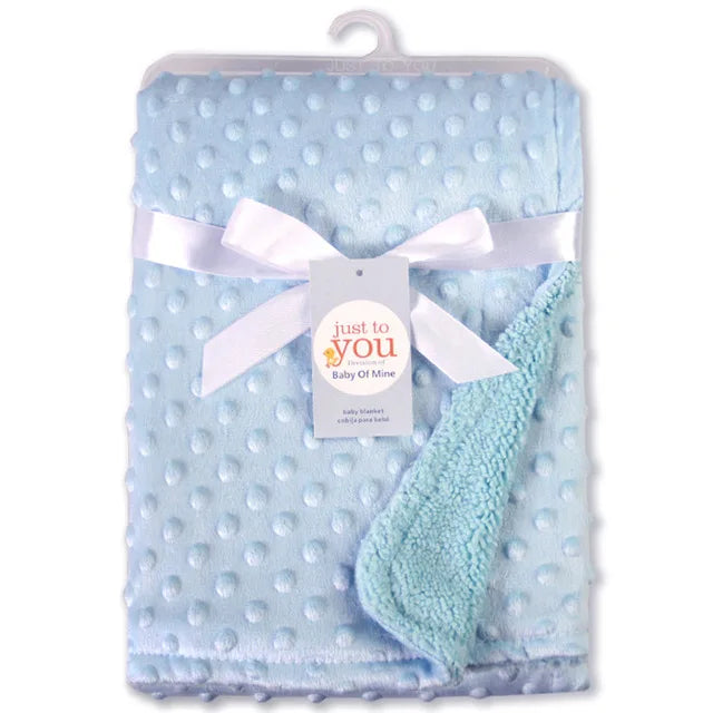 Baby Swaddle Blanket - Soft Fleece Thermal Wrap for Newborns, 100 x 70cm Stroller Cover