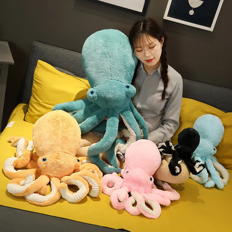 Plush Octopus Toy - Giant Soft Cuddly Toy in 4 Sizes from 30cm to 90cm