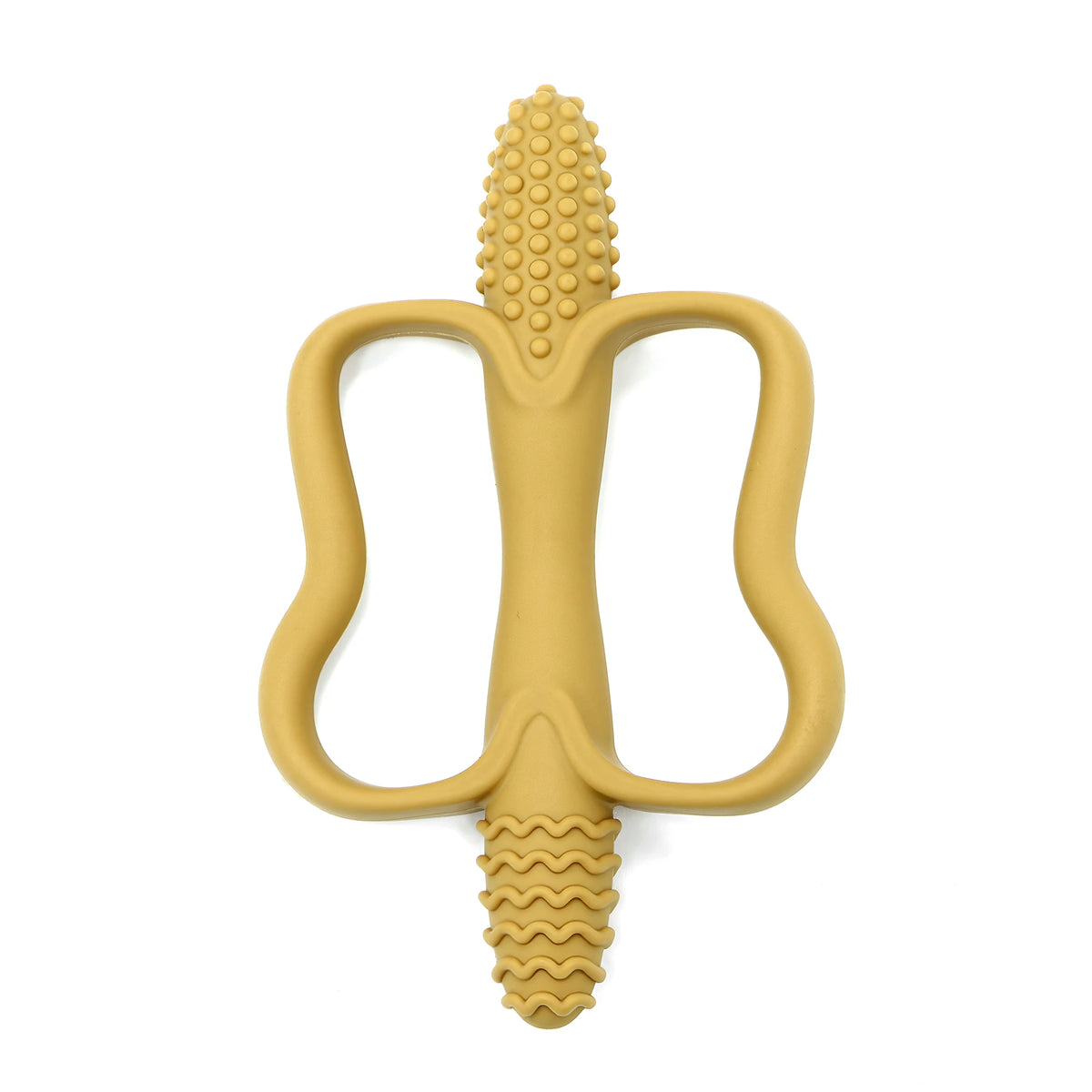 Silicone Teething Stick - Corn Shaped Baby Teether with Handle, 6 Colours