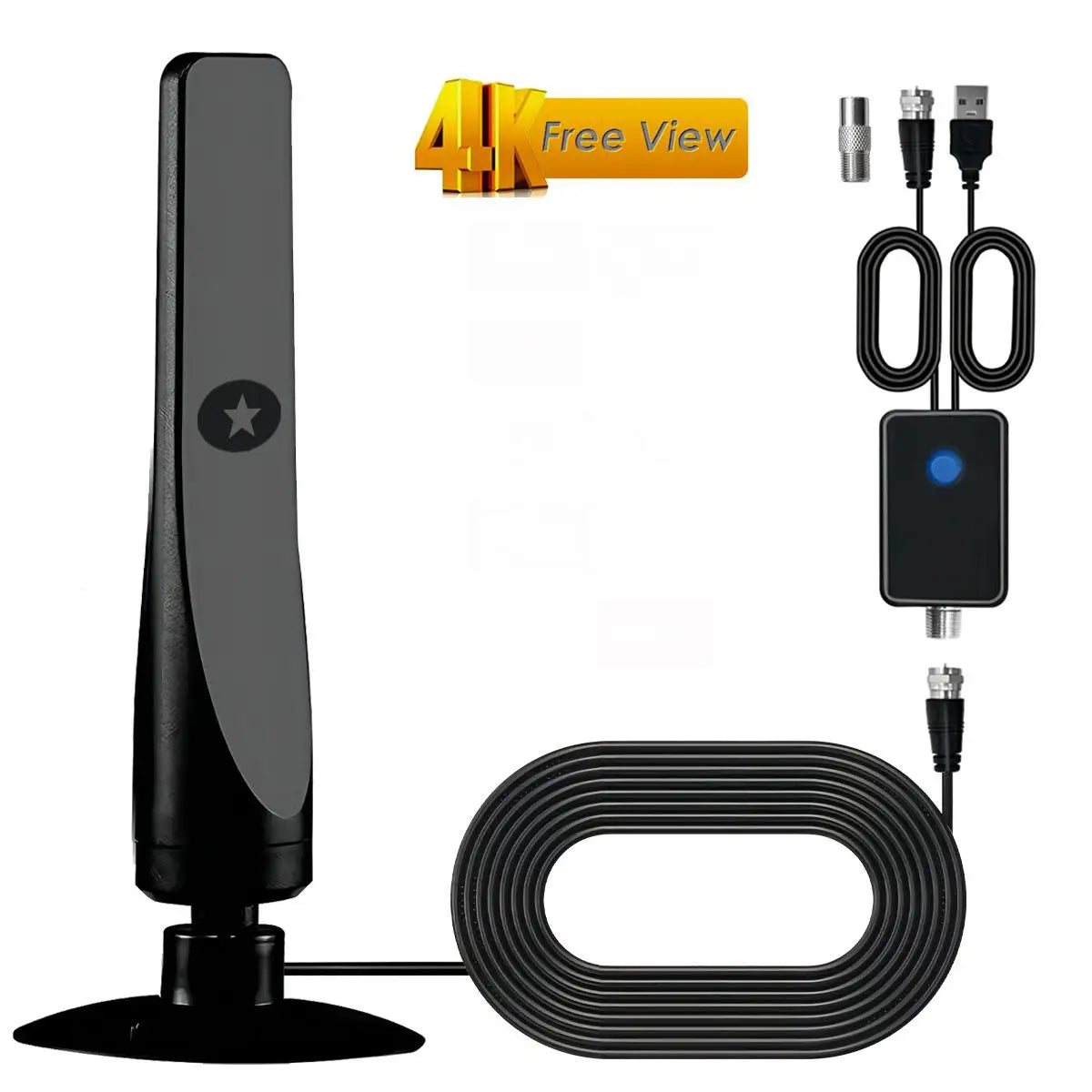 Outdoor Digital TV Antenna - HD Terrestrial Aerial for Indoor and Outdoor Use