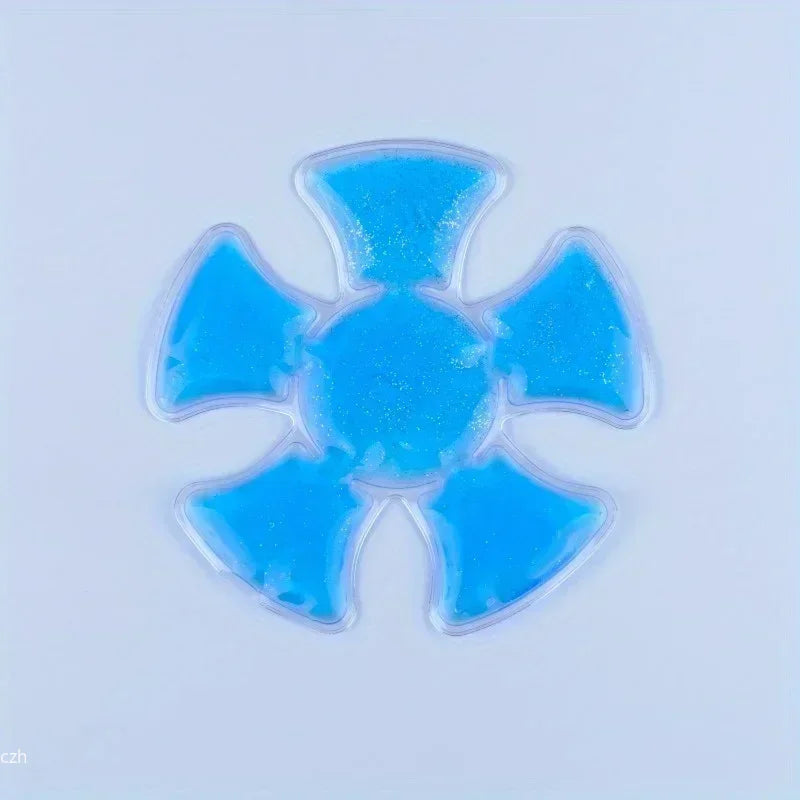 Blue PVC Gel Ice Pack - Reusable Cooling Insert for Helmets and Hats